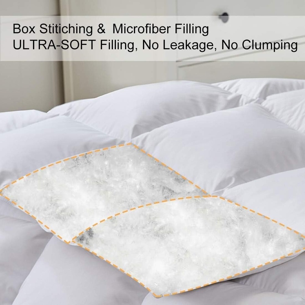 2100 Series Cooling Comforter down Alternative Quilted Duvet Insert - King Size‎ - Picture 3 of 6